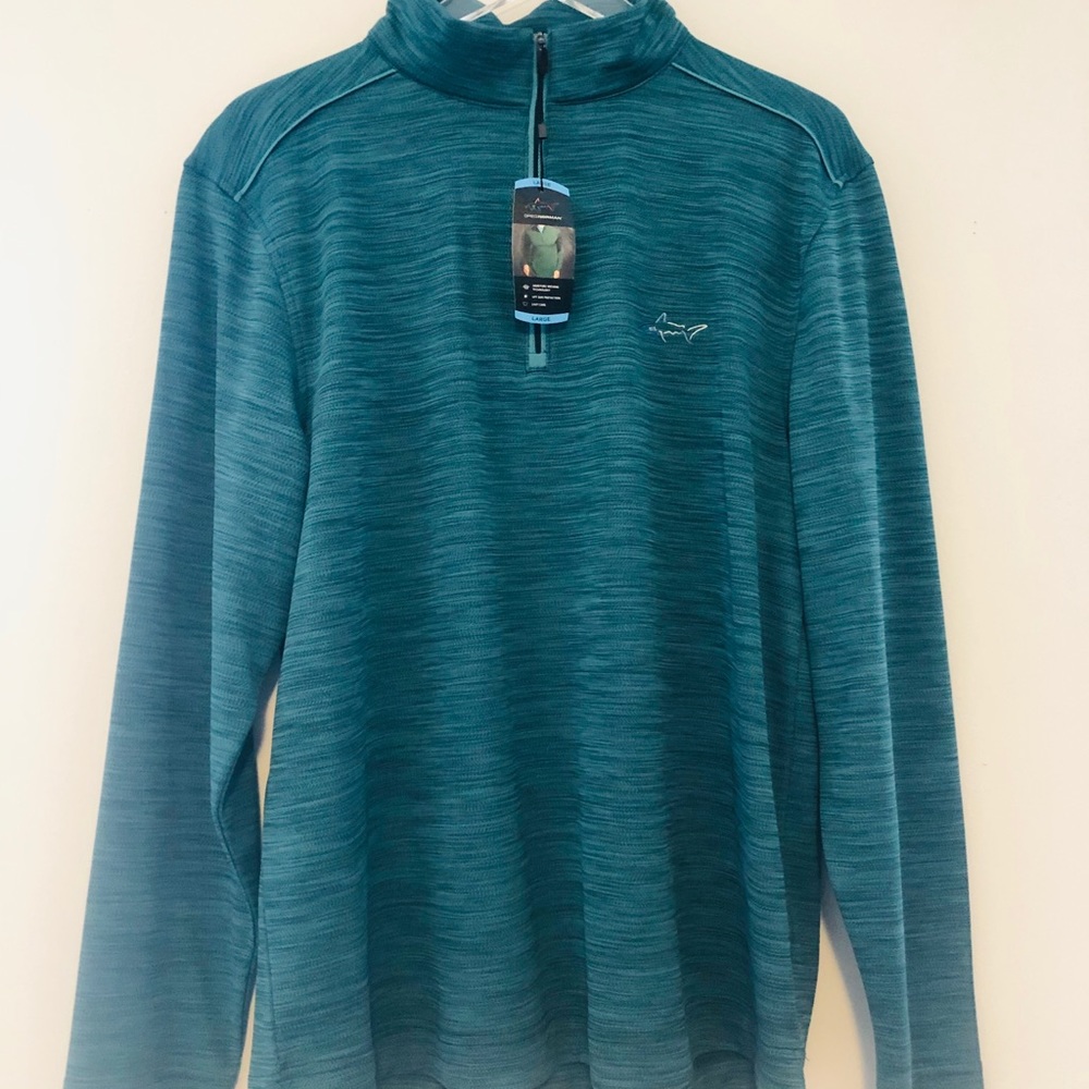 Greg Norman Large 1/4 zip Play Dry NWT